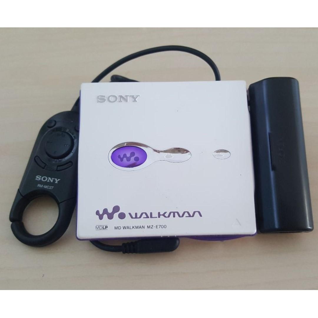 Rare And Hard To Find Sony Md Walkman Mz E700 Portable Minidisc