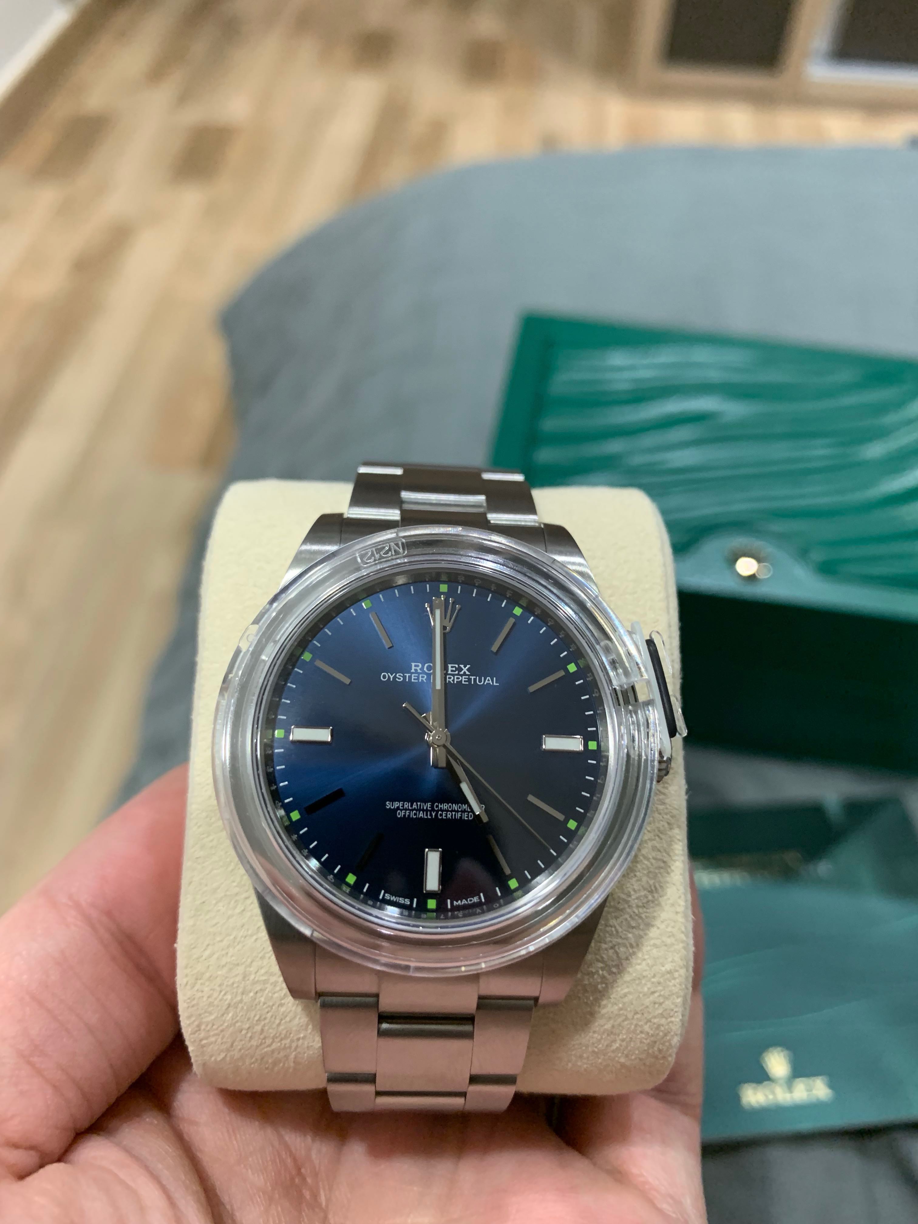 Rolex Oyster Perpetual 39 (Sunburst Blue)