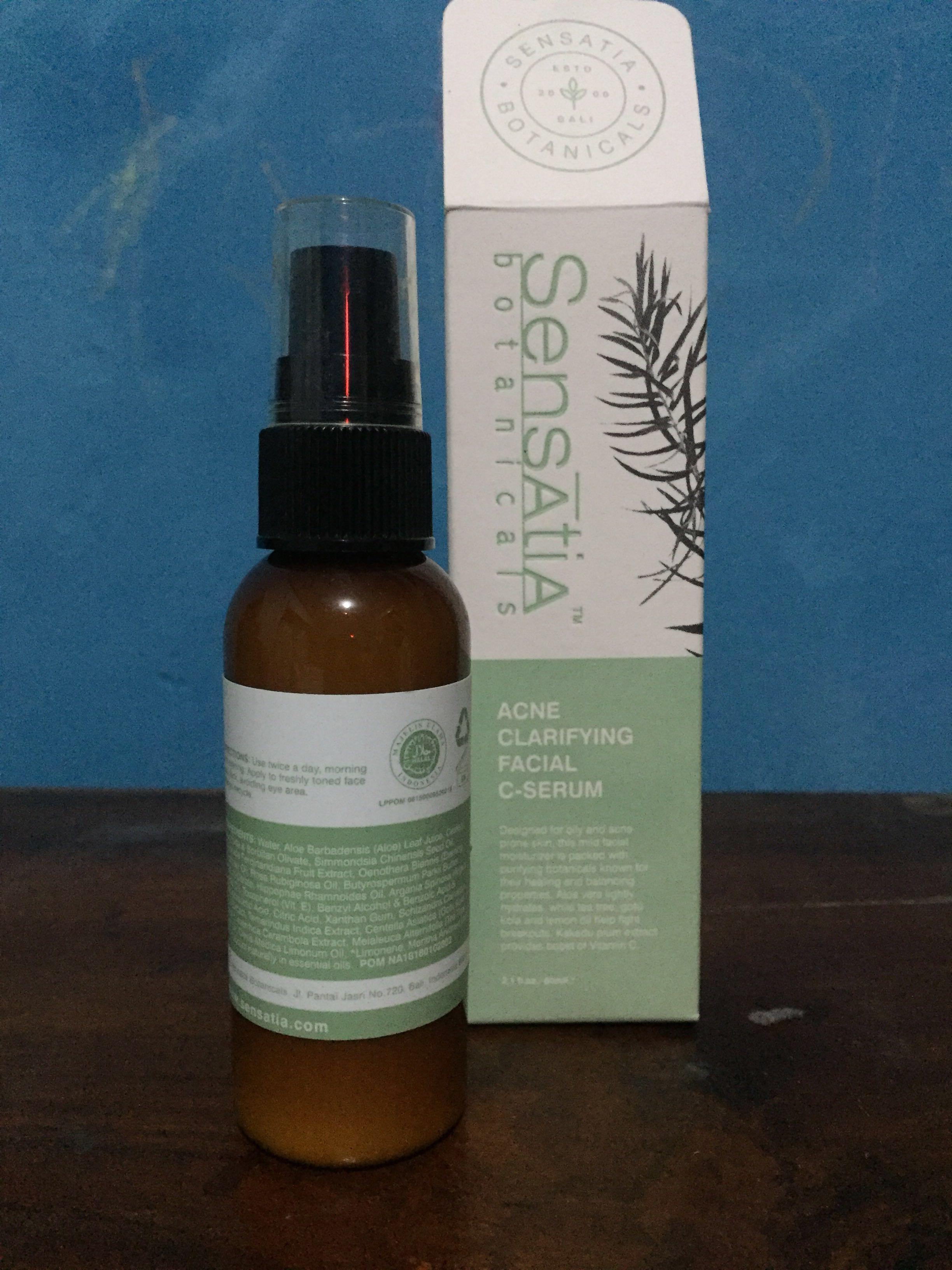sensatia botanicals acne clarifying facial toner harga