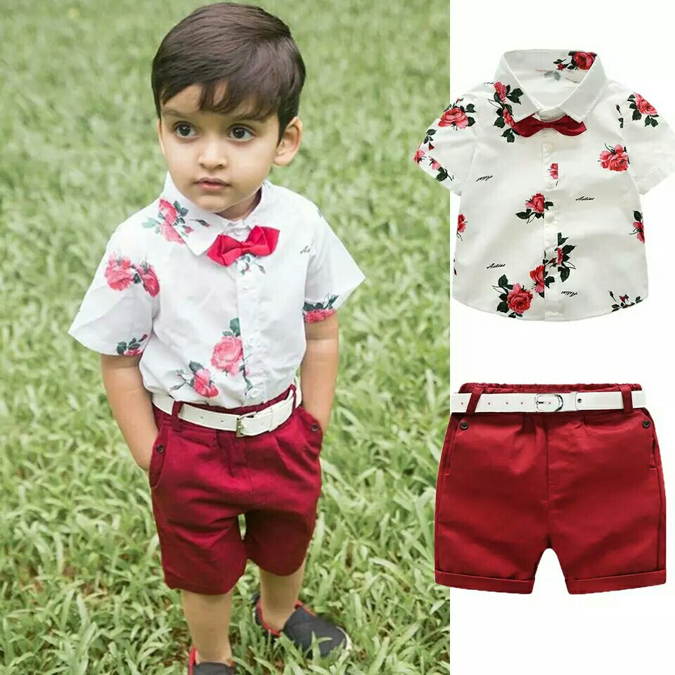 baby boy floral shirt