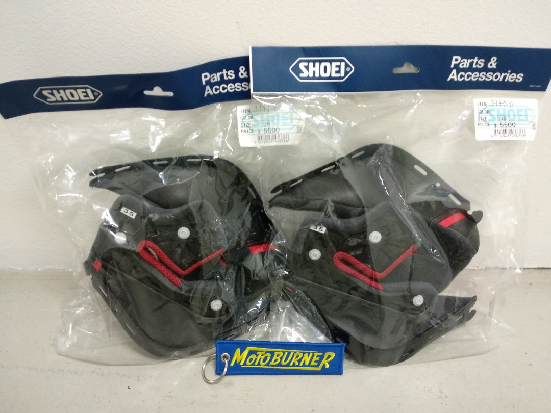 Shoei Z7 cheek pads, Motorcycles 