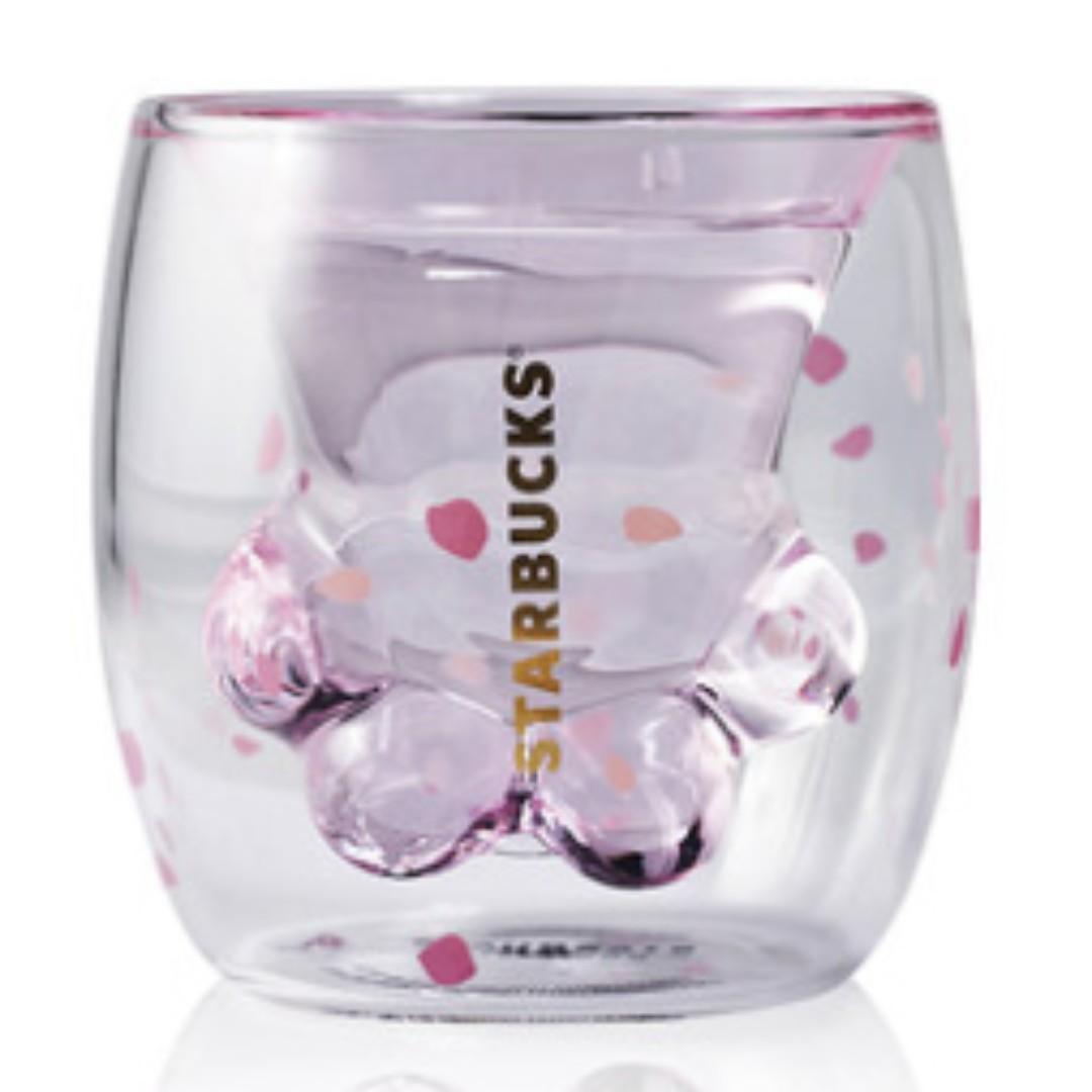 Starbucks Limited Edition Cat Paw Glass Cup Home Appliances