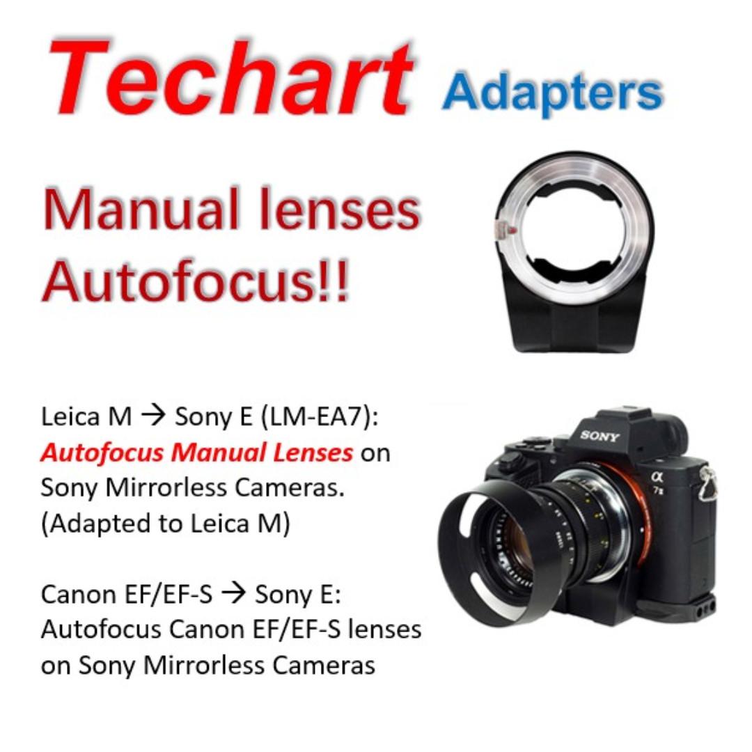 Techart Sony E Mount Lm Ea7 And Tcs 04 Autofocus Adapters s Nikon Canon Viltrox Sigma Mc 11 Mc11 Metabones Photography Camera Accessories Others On Carousell