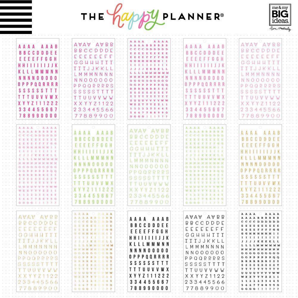 The Happy Planner- Alphabet 4180 stickers, Hobbies &amp; Toys, Stationery ...