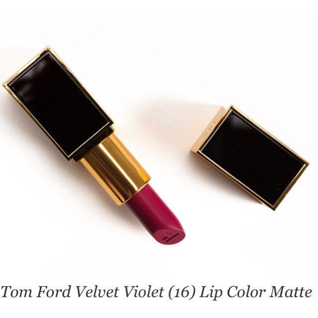 Tom Ford Matte Lip Colour (Velvet Violet), Beauty & Personal Care, Face,  Makeup on Carousell
