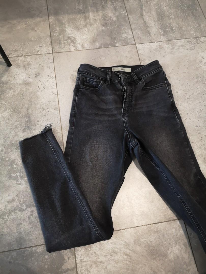 topshop washed black jeans