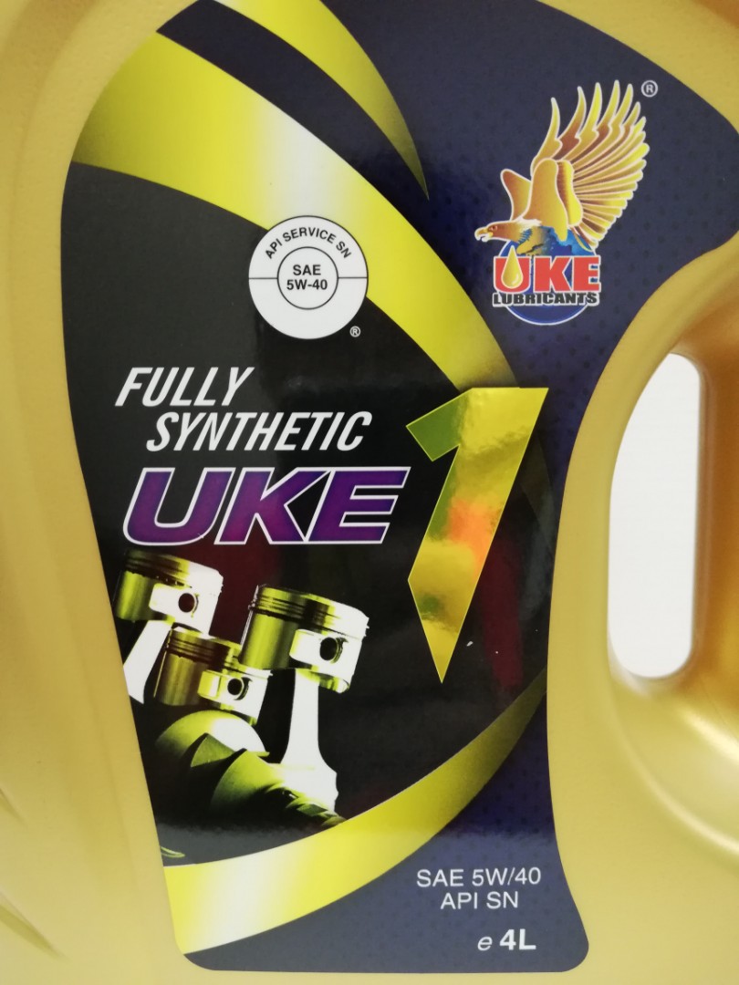 UKE 1 FULLY SYNTHETIC SAE 5W/40 API SN, Auto Accessories on Carousell
