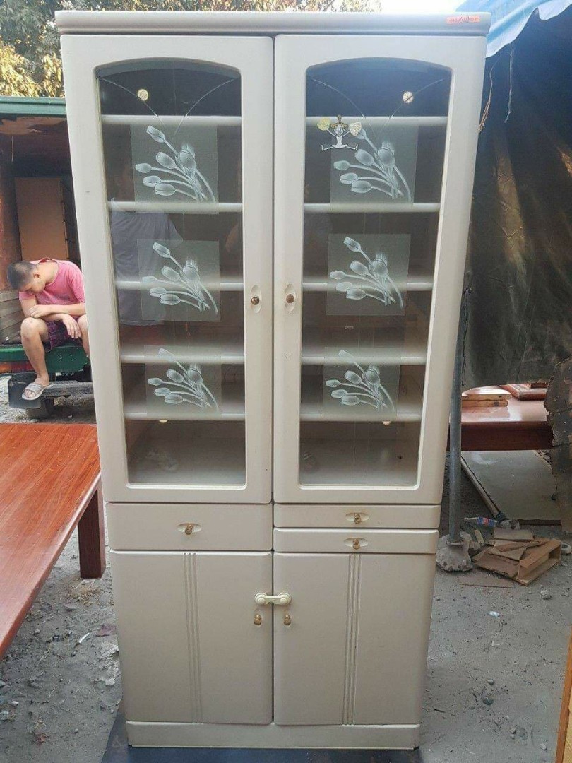 White Display Cabinet Japan Surplus Home Furniture On Carousell