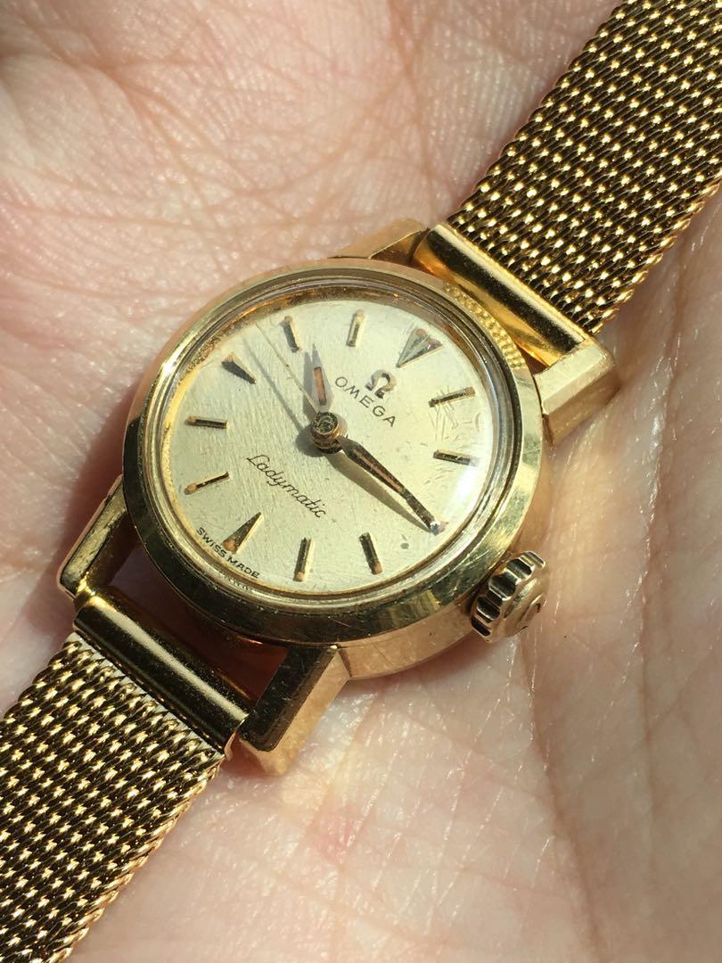 [WITHDRAWN] Omega Auto 18K S.Gold Automatic Watch Ladymatic