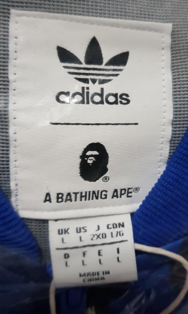 WTS BNWT Bape x Adidas Blue Tracksuit, Men's Fashion, Clothes, Tops on ...