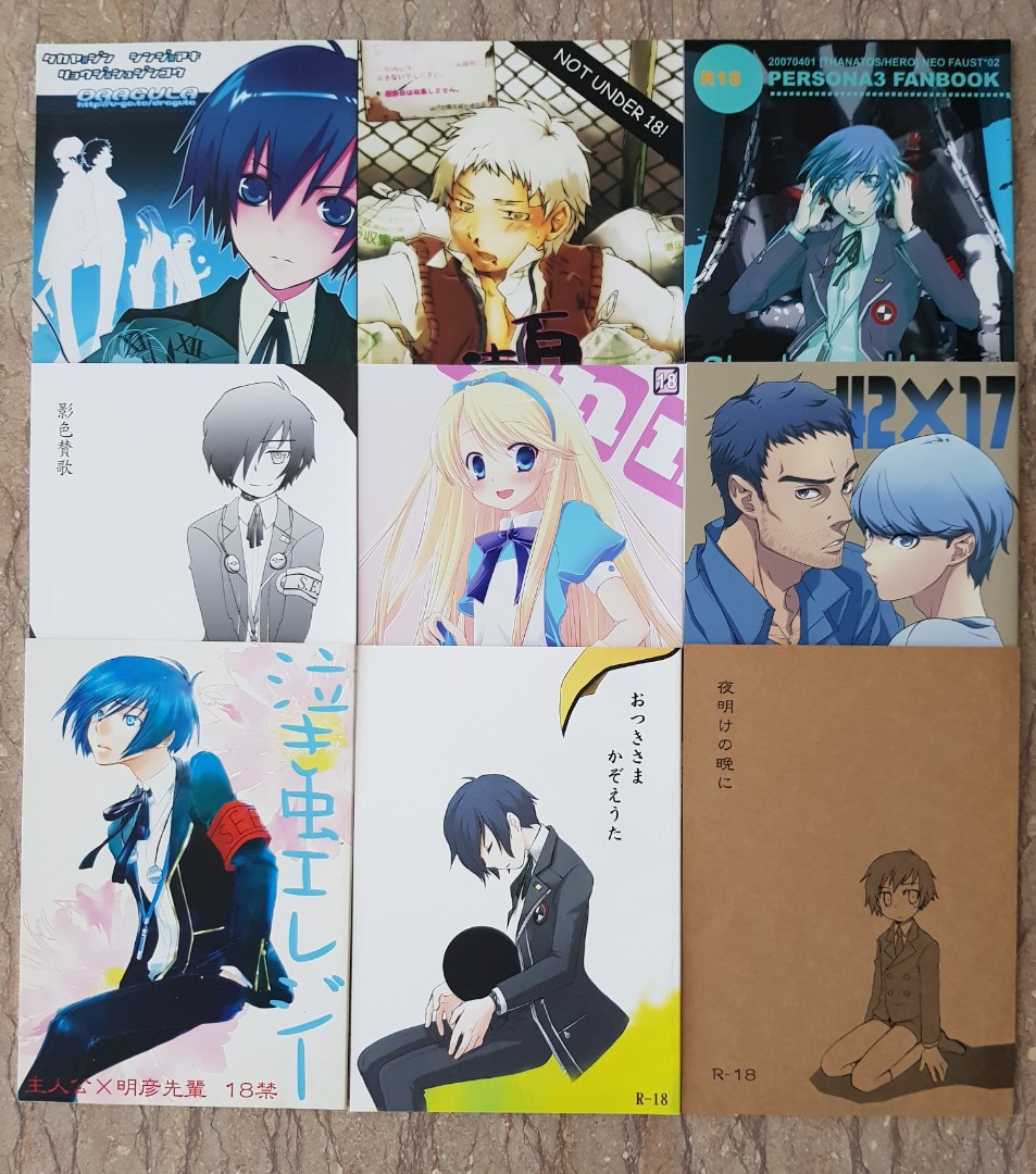 Yaoi Bl Persona 3 4 Japanese Doujinshi Entertainment J Pop On Carousell
