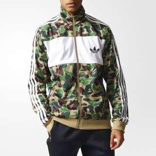 Adidas X Bape Firebird Jacket Green Camouflage