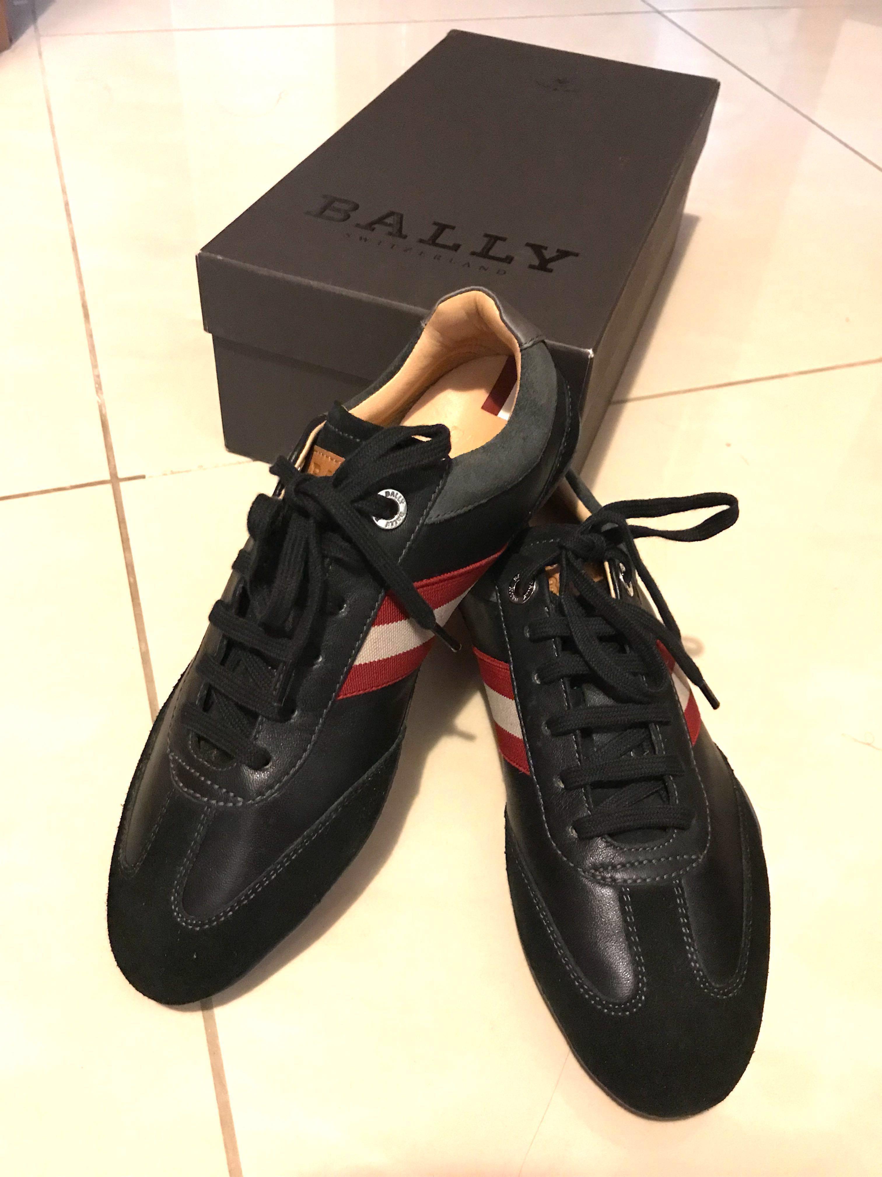 100 New Bally Black Sneakers women Black Calf Plain Carousell