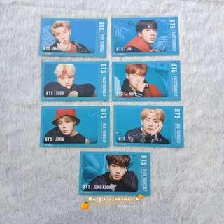 BTS 「FACE YOURSELF」IC CARD STICKER TINGI (See Shopee link on description)