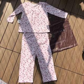 Zara home baby girl pajama, long sleeve and pants