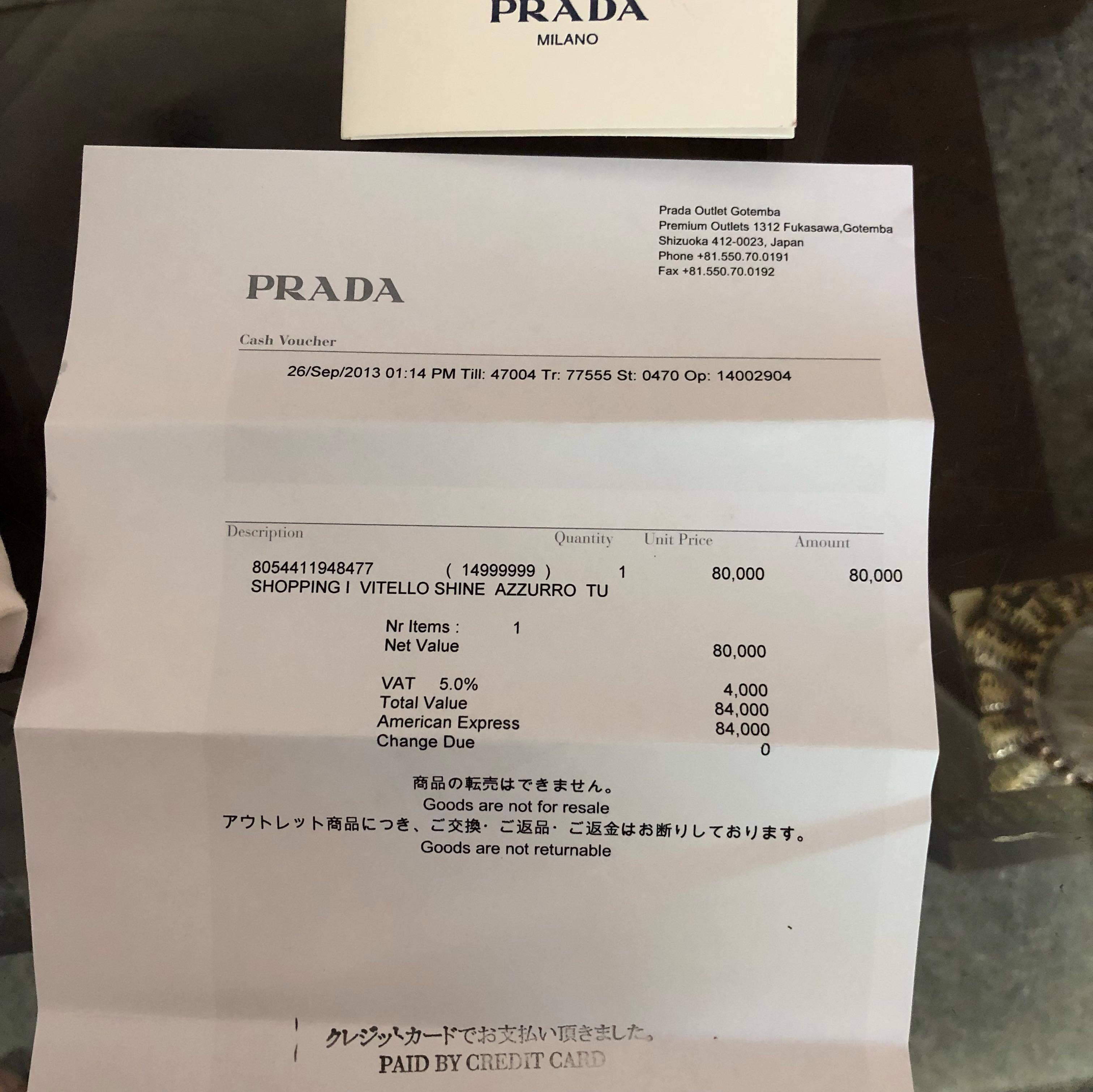 ? Prada Tote with strap - original receipt - Teal blue leather, Luxury,  Bags & Wallets on Carousell