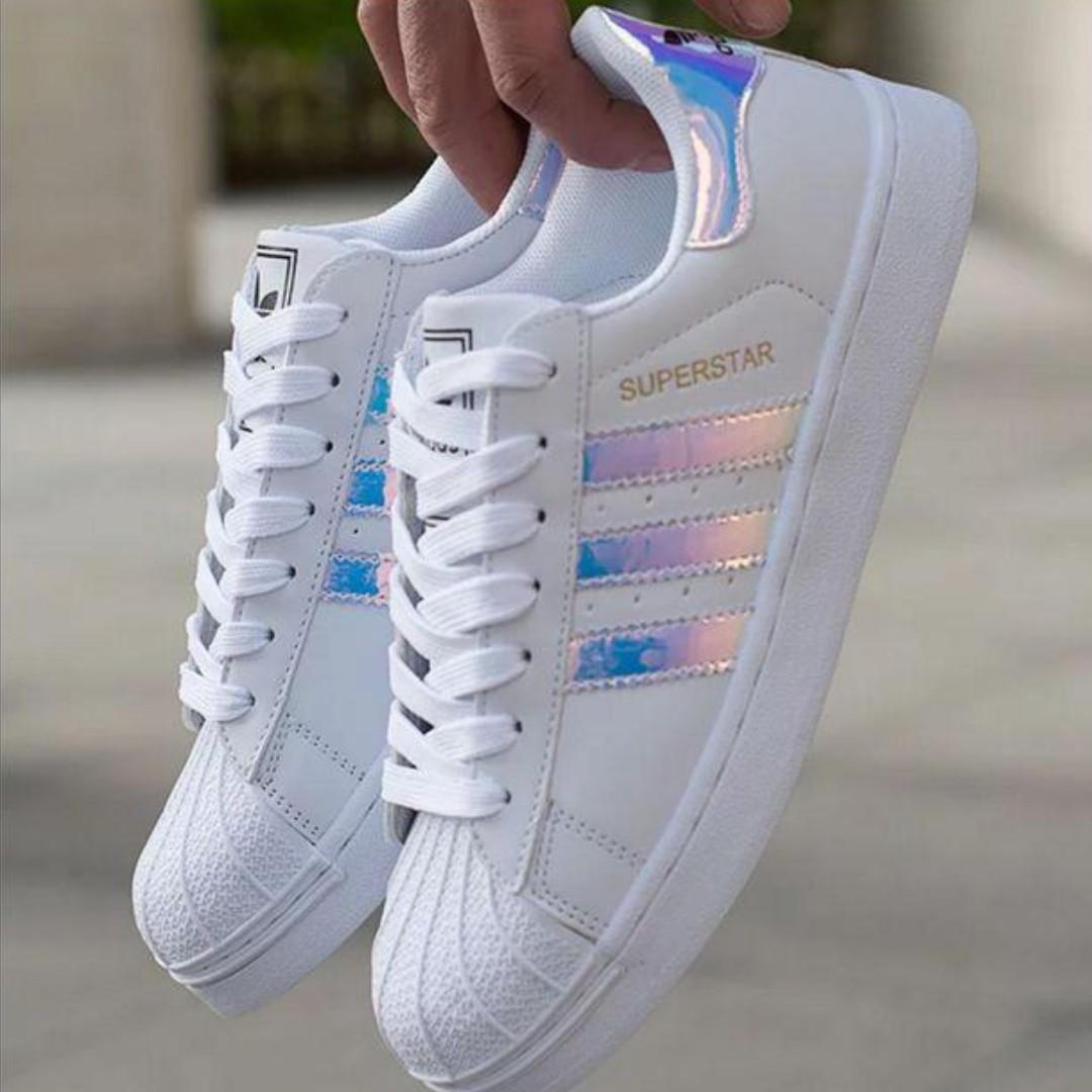 Holographic adidas shoes store