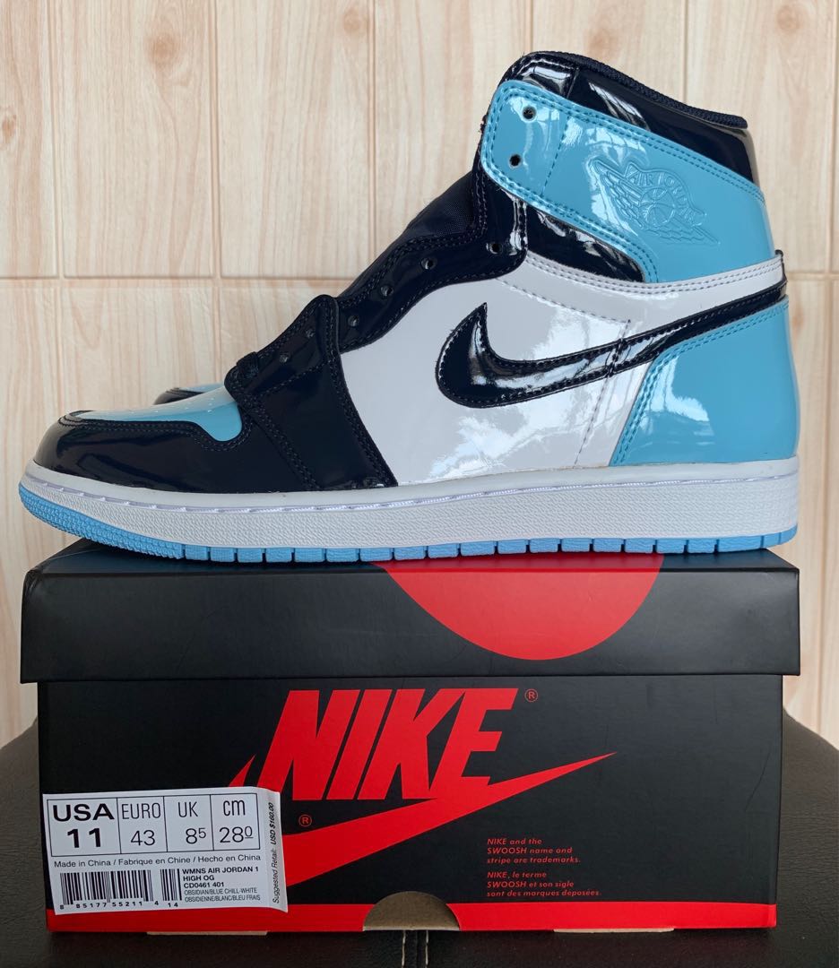Air jordan 1 store high patent leather unc
