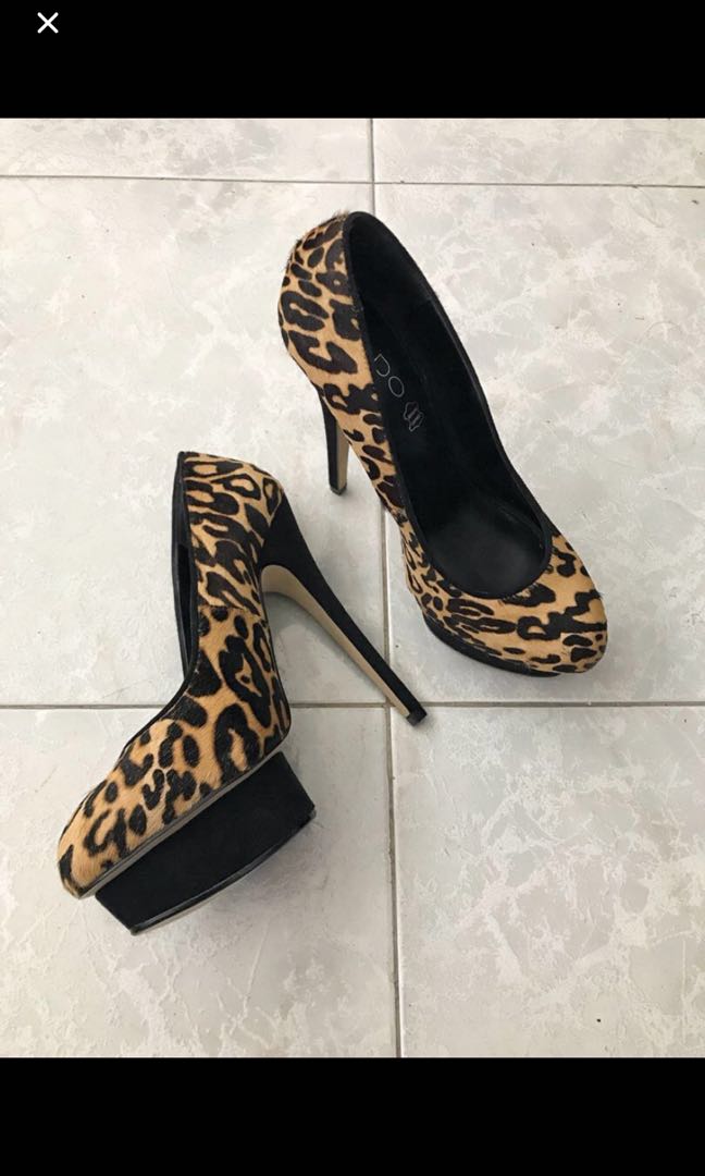 Aldo leopard print heels outlet