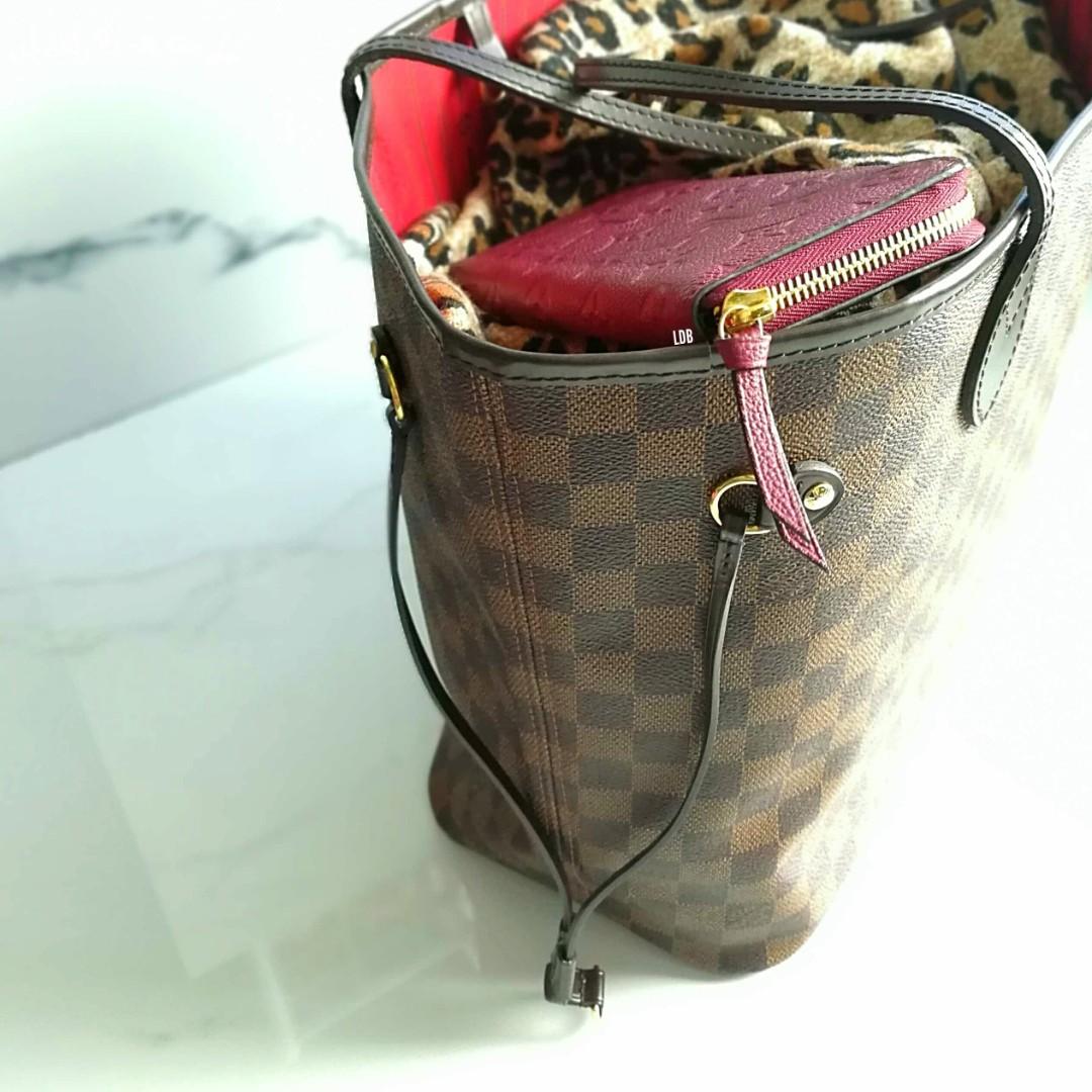 Louis Vuitton Neverfull MM Monogram Beige, Luxury, Bags & Wallets on  Carousell