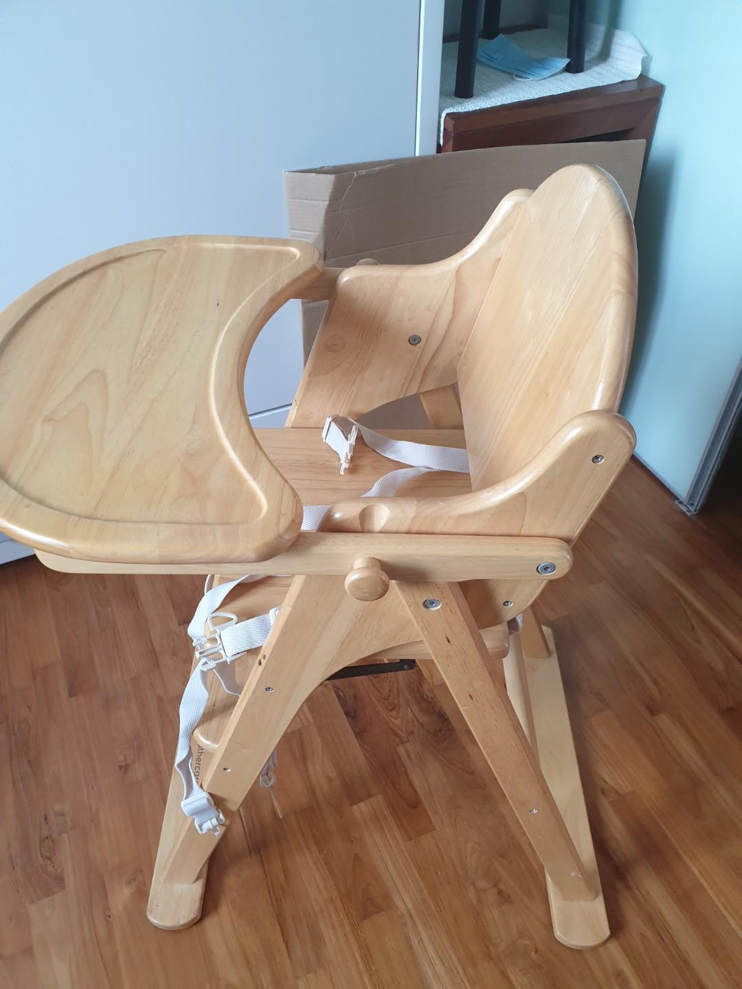 Mothercare Valencia Wooden Highchair Natural (Antique Pine) baby