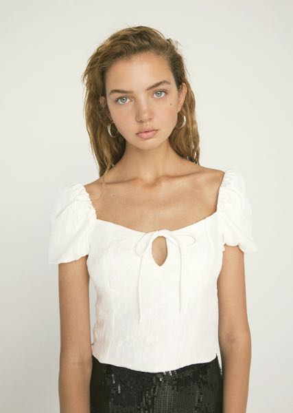 Bershka white corset top clearance