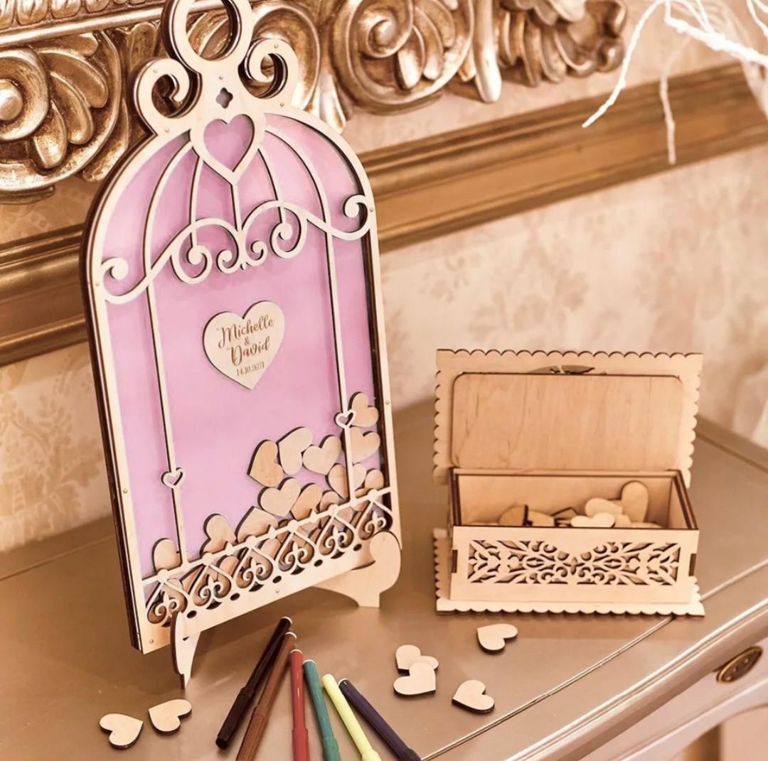 Birdcage Signature Guestbook Wedding Drop Box Guest Book Alternative Wedding Guest Ideas Unique Wedding Guest Wedding Gift Everything Else On Carousell