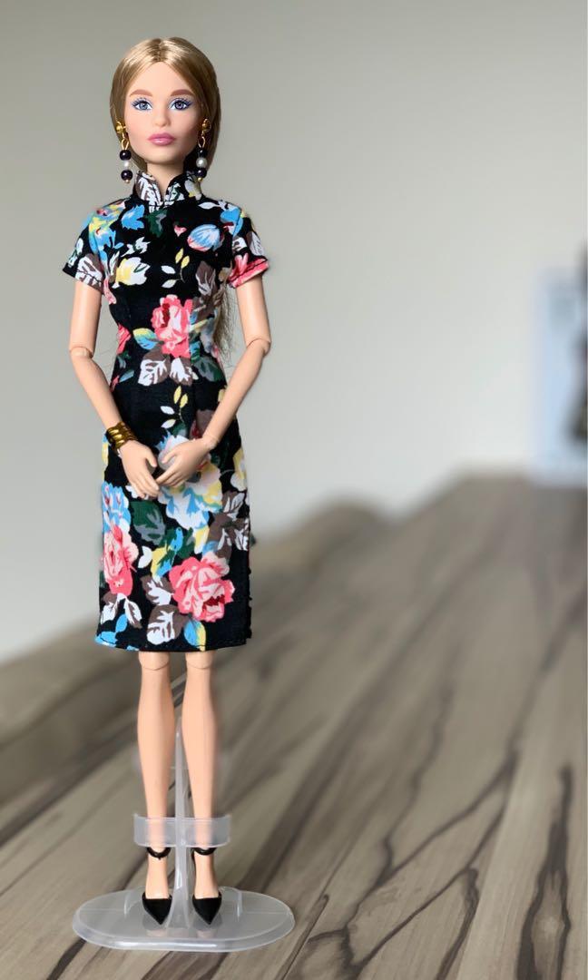 Barbie blush fringed gown outlet