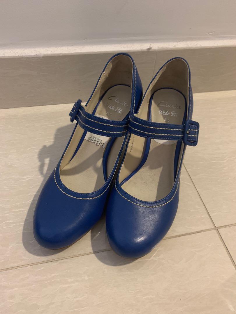 wide fit blue shoes