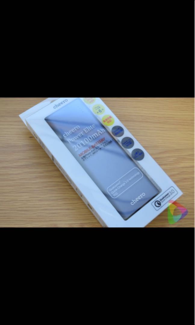 Cheero Power Elite 20100mah 電子產品 電話 平板電腦裝飾 Carousell