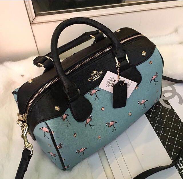Coach sales flamingo tote
