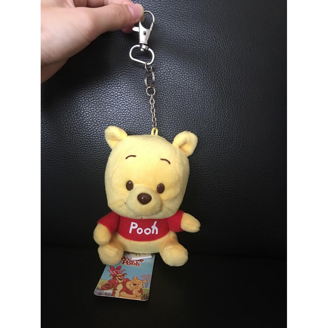 Winnie the pooh keychain plush top