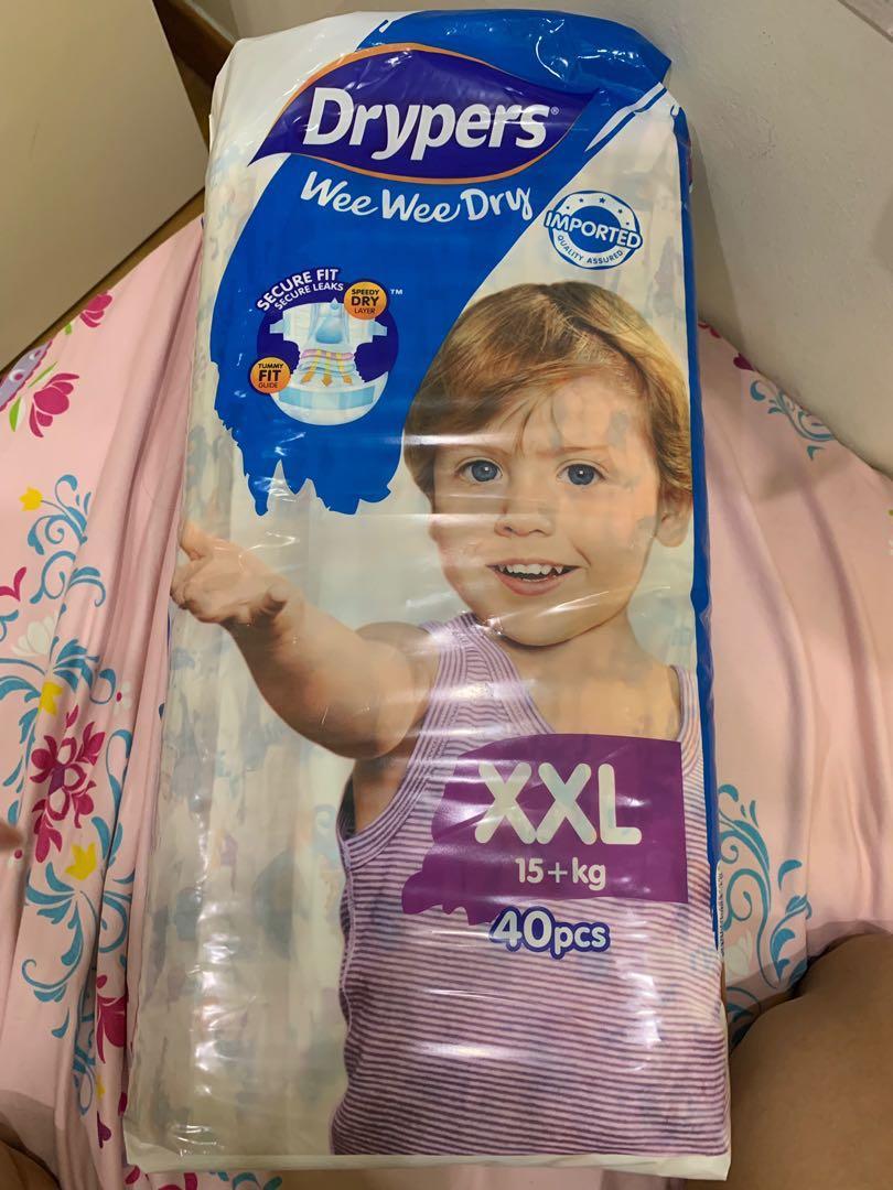 Drypers xxl tape, Babies & Kids, Bathing & Changing, Diapers & Baby