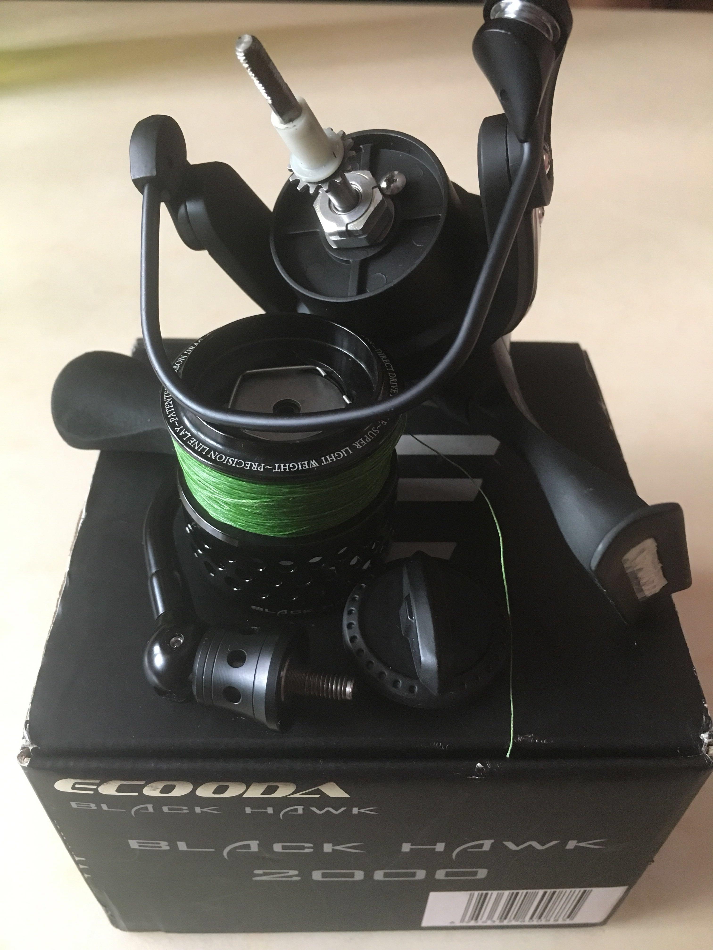 Ecooda black hawk. Spinning reel., Sports Equipment, Fishing on Carousell