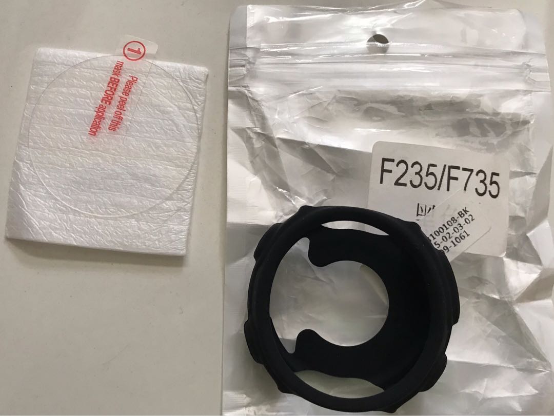 Garmin Forerunner F235 silicon cover and tempered glass