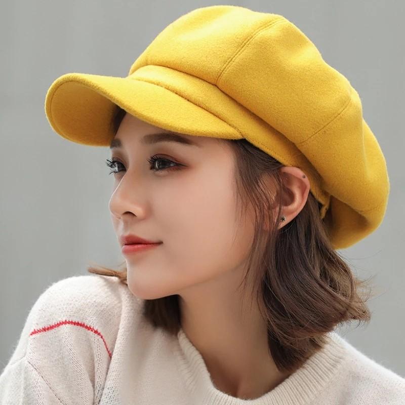 Octagonal newsboy cap clearance