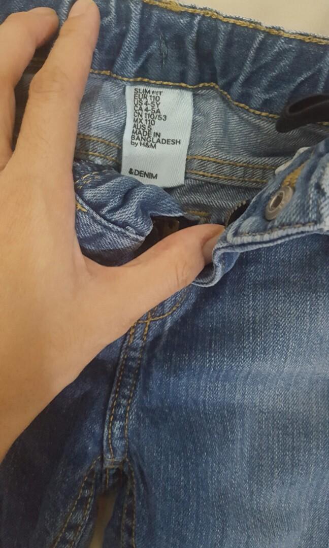 H&M kids denim slim fit jeans