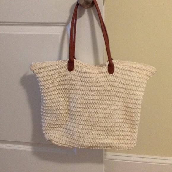 rattan tote bag