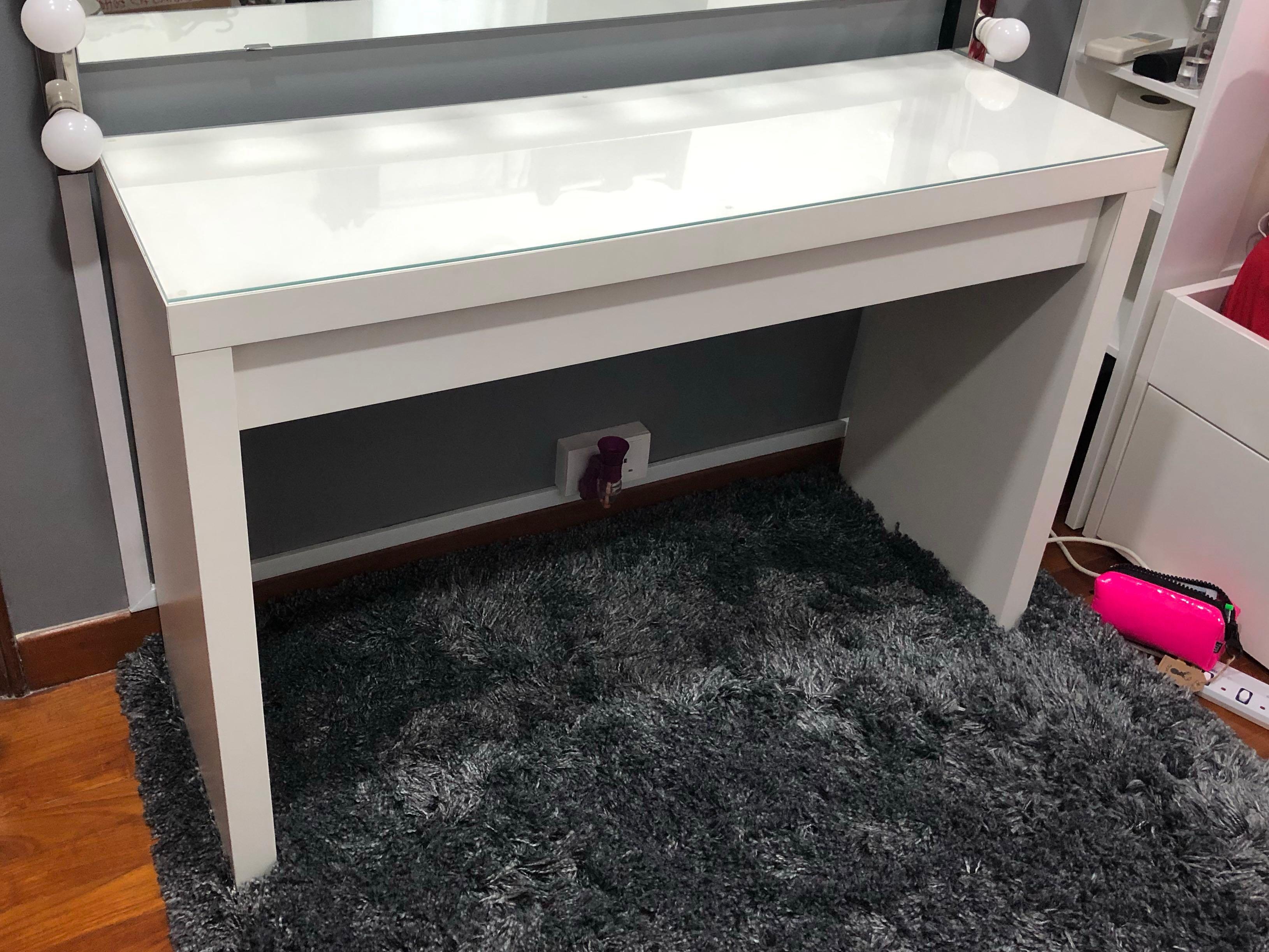 Ikea Malm Dressing Table 120x41cm Furniture Tables Chairs On Carousell Malm vanity tablepergenettenice vanity table easy to install3. ikea malm dressing table 120x41cm