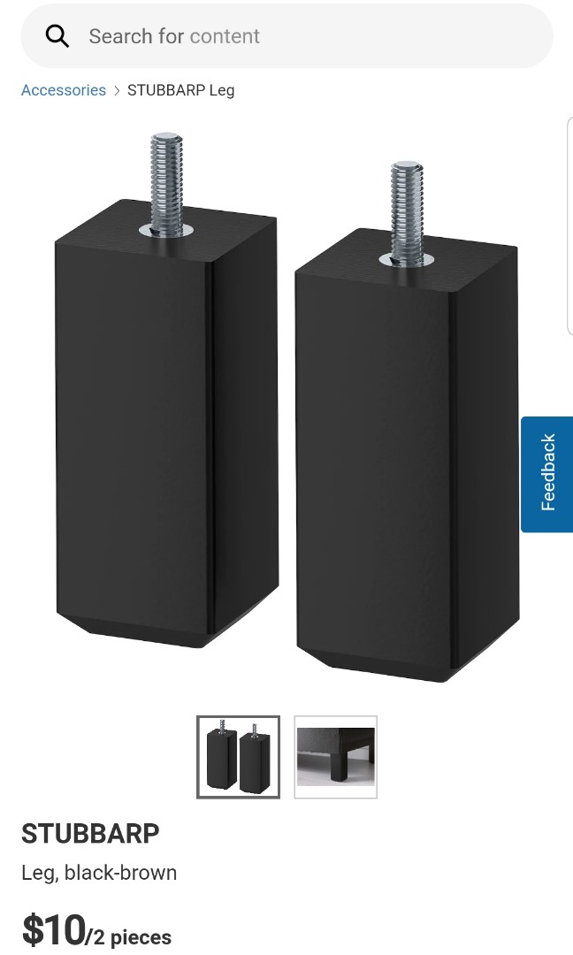 Ikea Stubbarp Legs 4 In Total Furniture Tables Chairs On Carousell