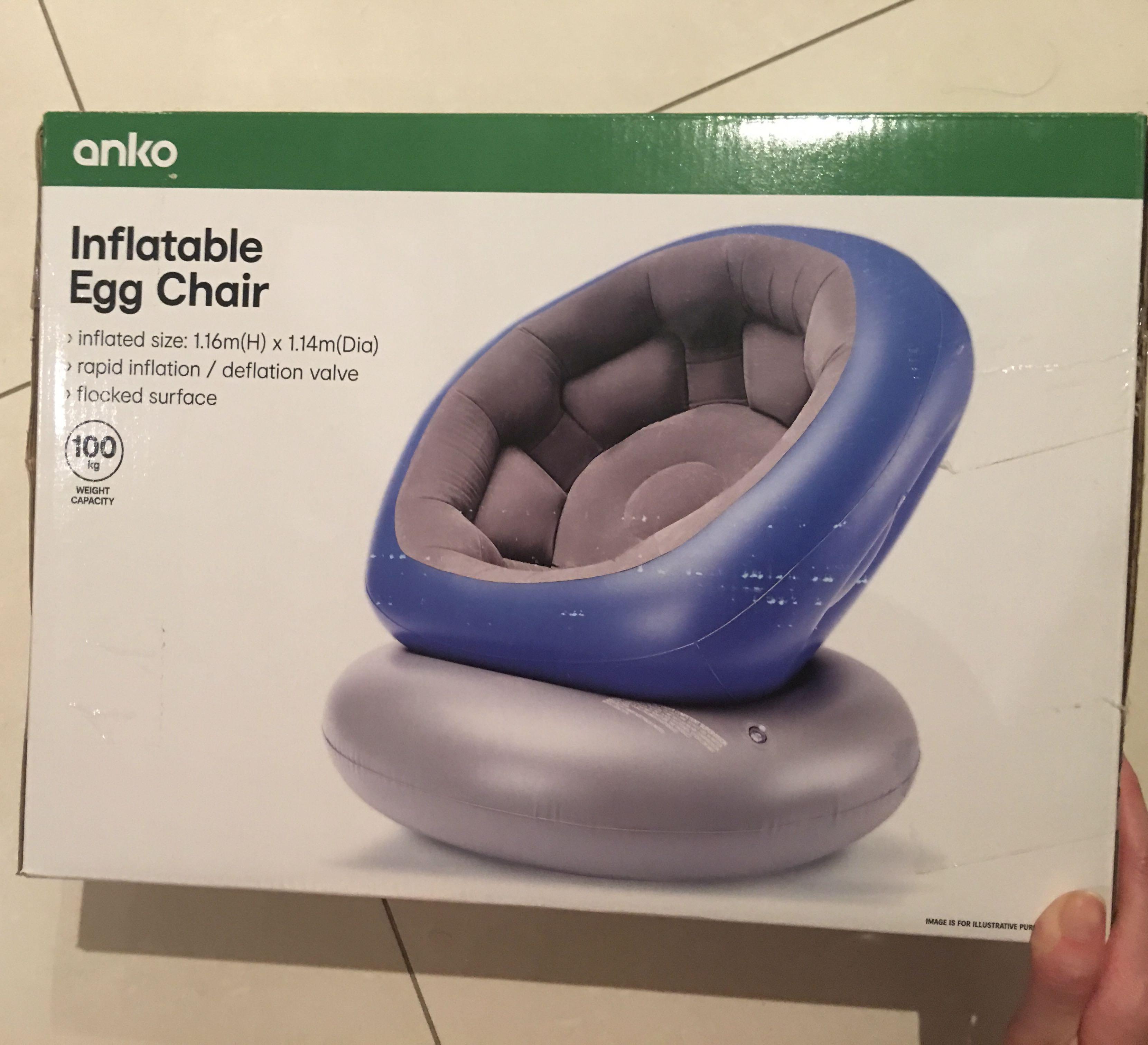 Inflatable egg chair