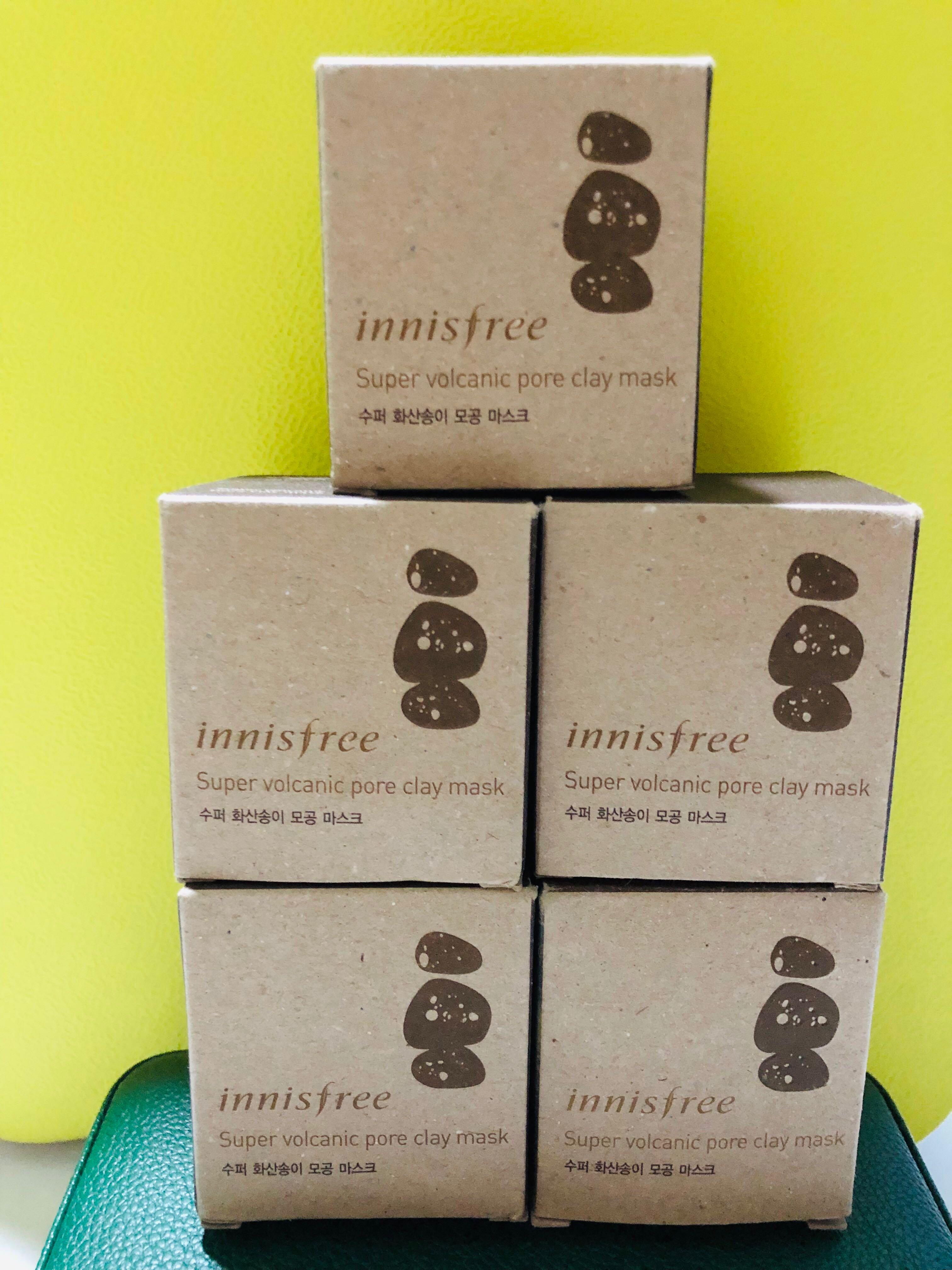 Innisfree Super Volcanic Pore Clay Mask Jeju 100ml Health Beauty Face Skin Care On Carousell
