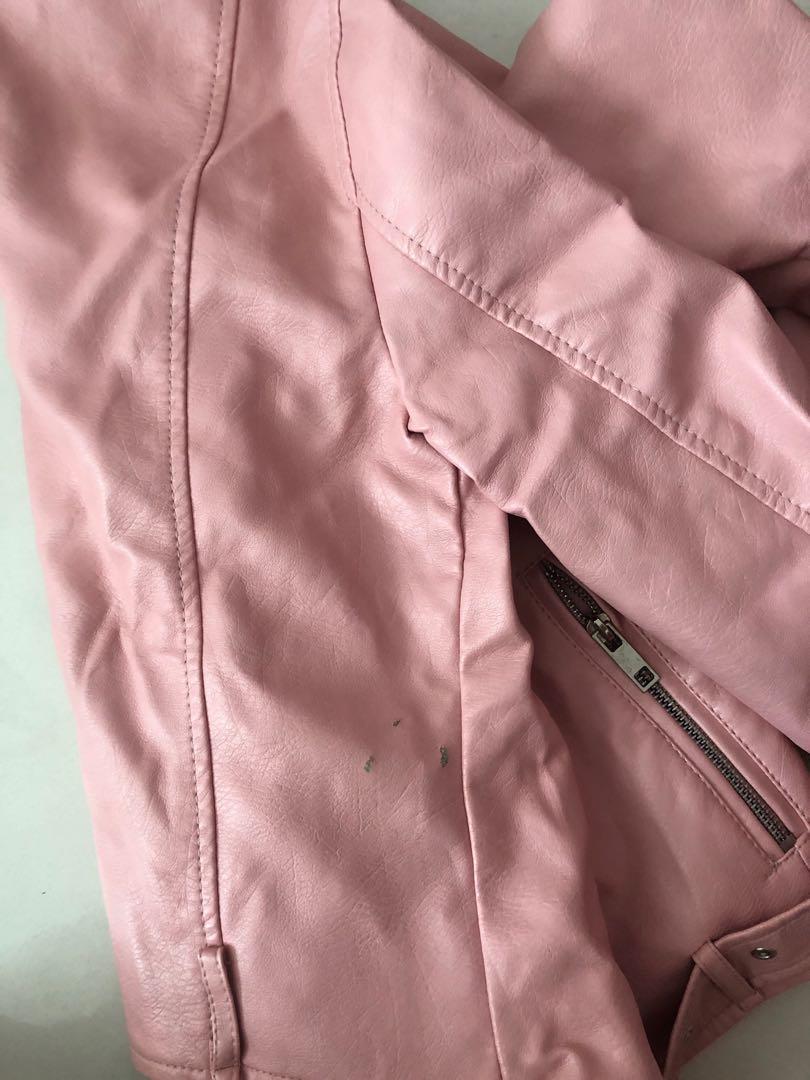 Pink pvc outlet jacket
