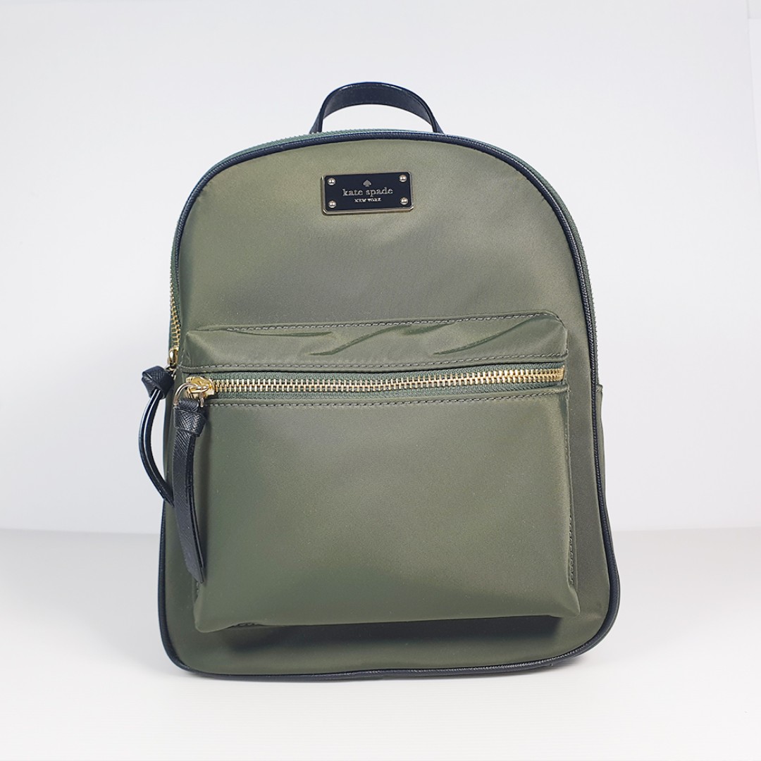 Kate Spade New York Small Bradley Wilson Road Backpack Evergreen