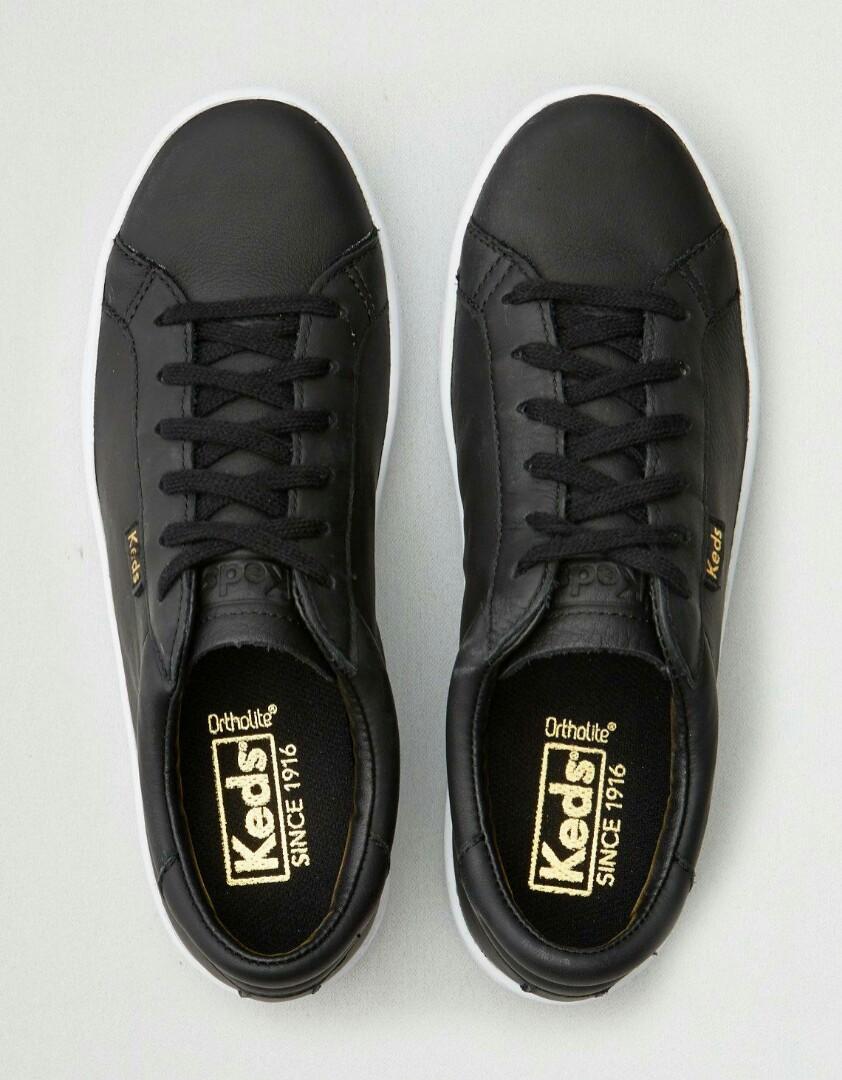 keds ace leather black