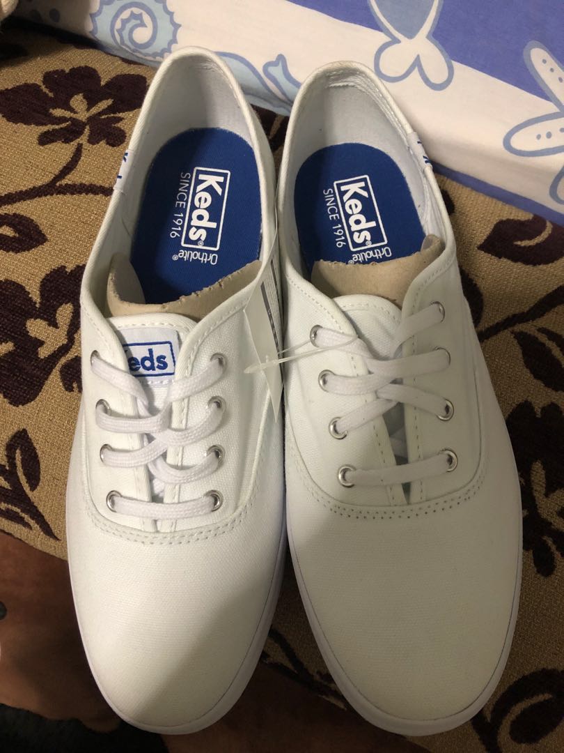 keds champion white canvas