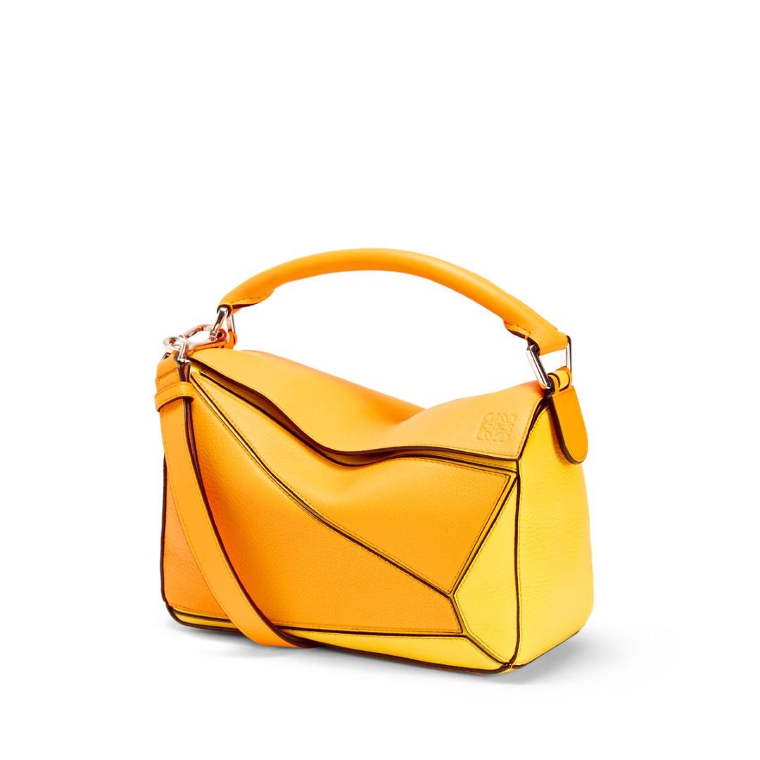 loewe puzzle bag yellow