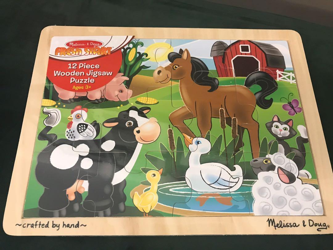 melissa and doug wooden jigsaw puzzles