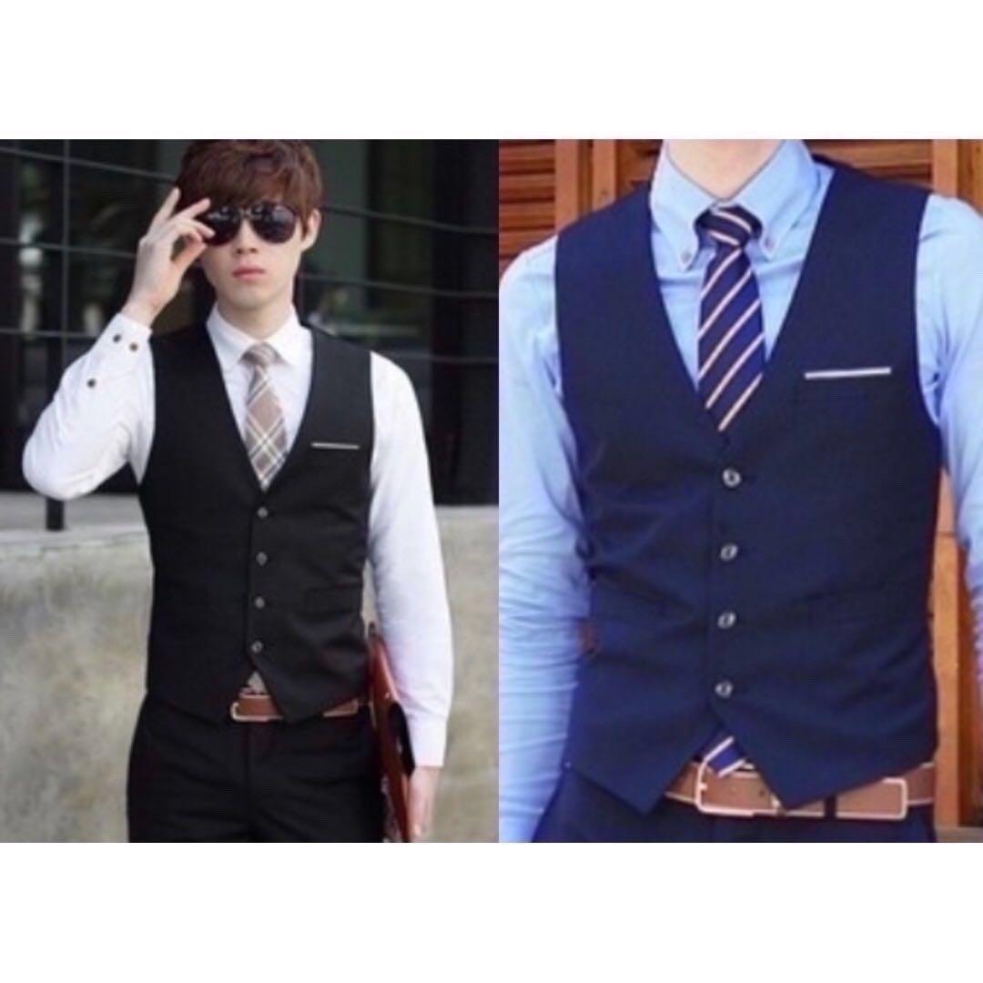 Mens dress shirt with vest outlet