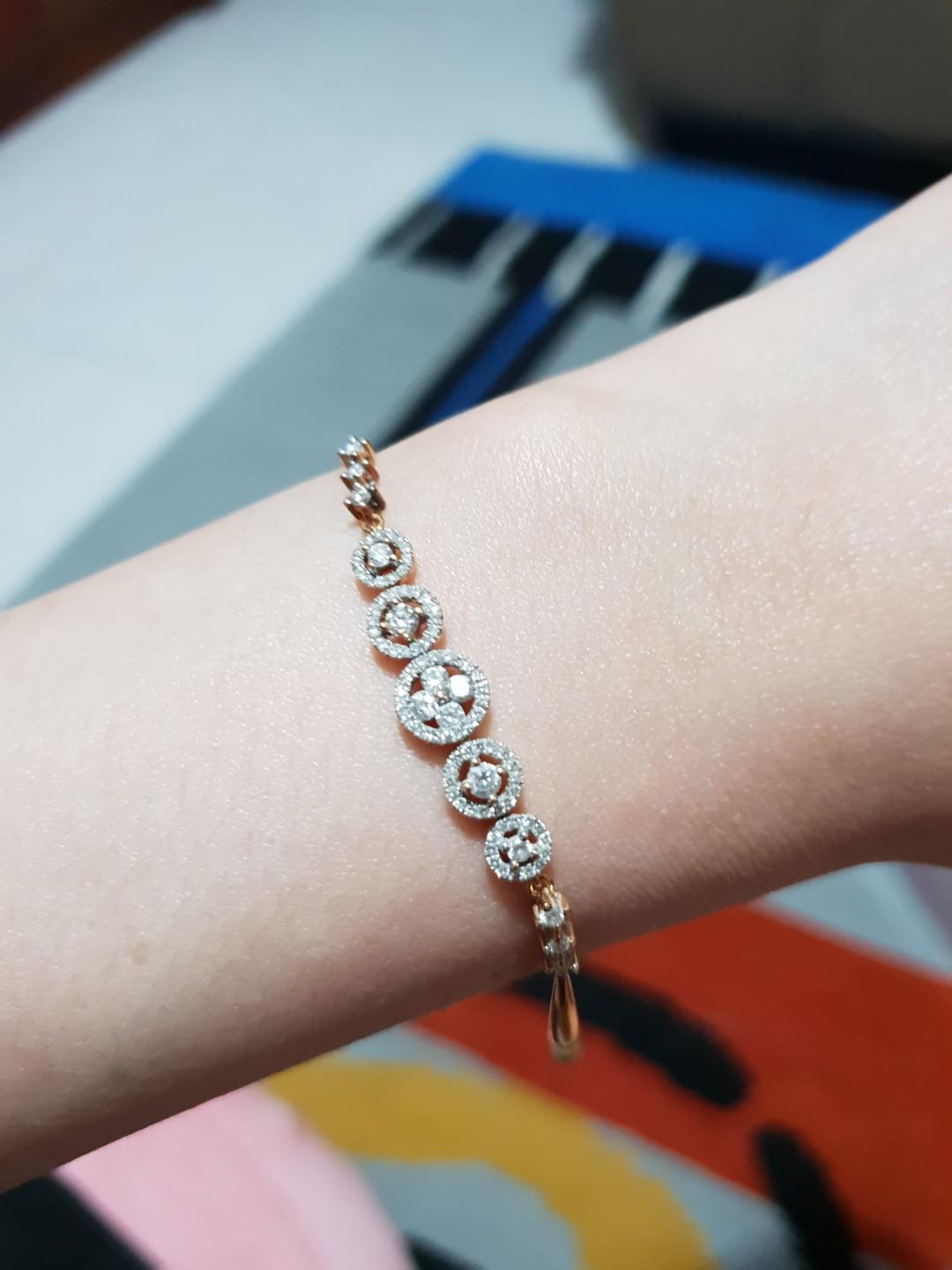 Meyson 18k gold and diamonds bracelet